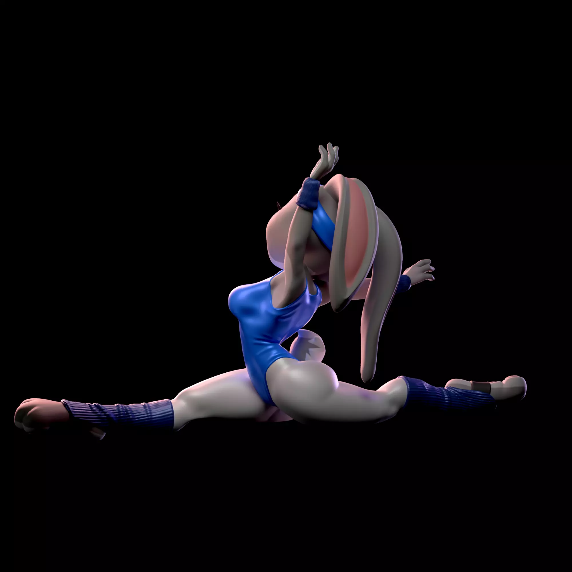 Judy Hopps 80s Fitness Collection With NSFW Variant 3D print model_6