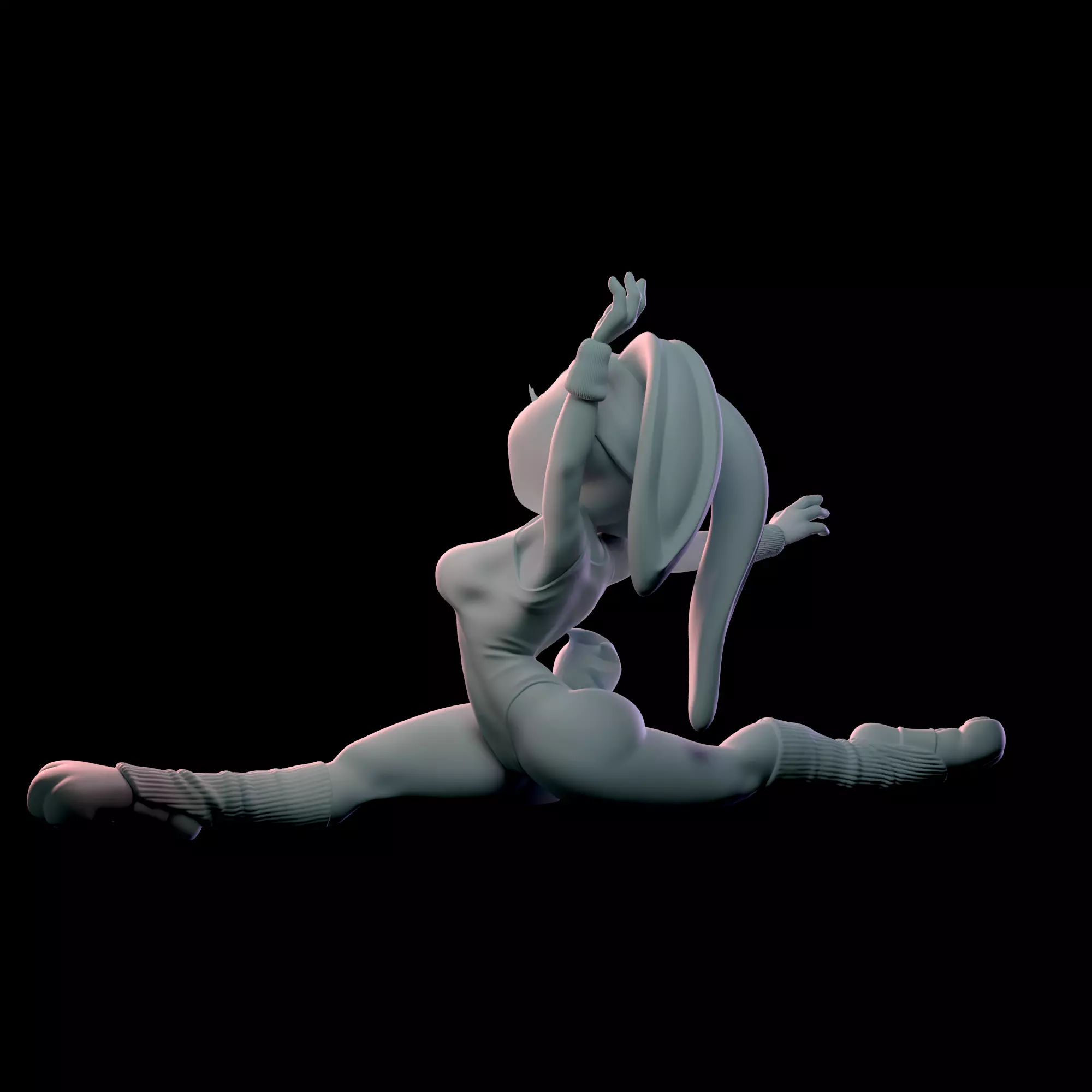 Judy Hopps 80s Fitness Collection With NSFW Variant 3D print model_10