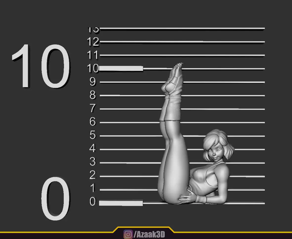 April ONeil 80s Fitness Collection With NSFW Variant 3D print model_1