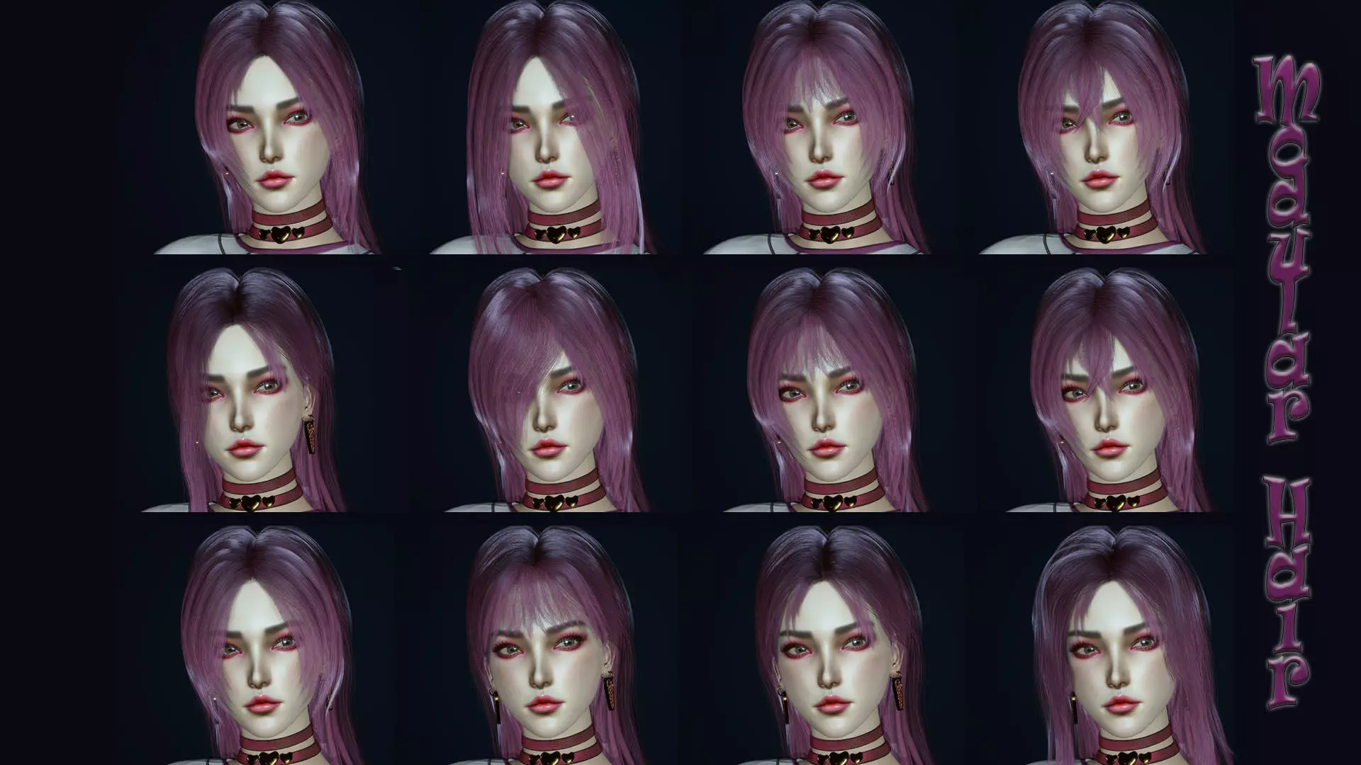 Fashion Girl Low-poly 3D model_12