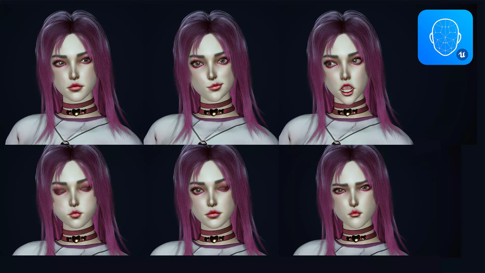 Fashion Girl Low-poly 3D model_13