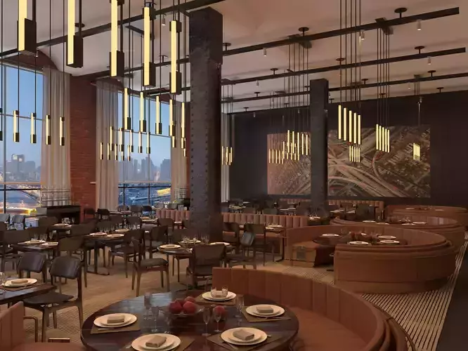 restaurant interior scenes 