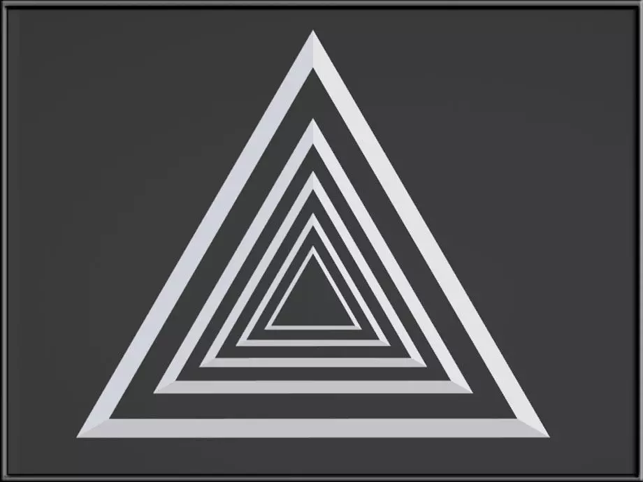 Infinite Triangle Low-poly 3D model_2