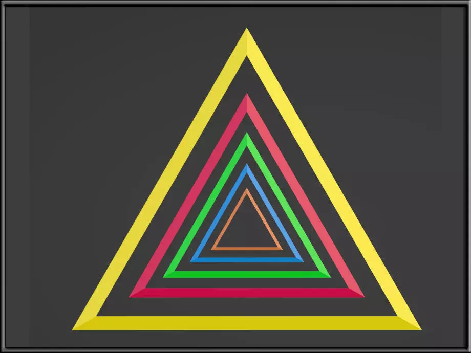 Infinite Triangle Low-poly 3D model_0