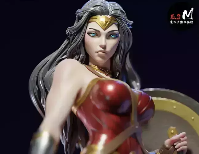 Wonderwoman character by ES Monster 3D print model