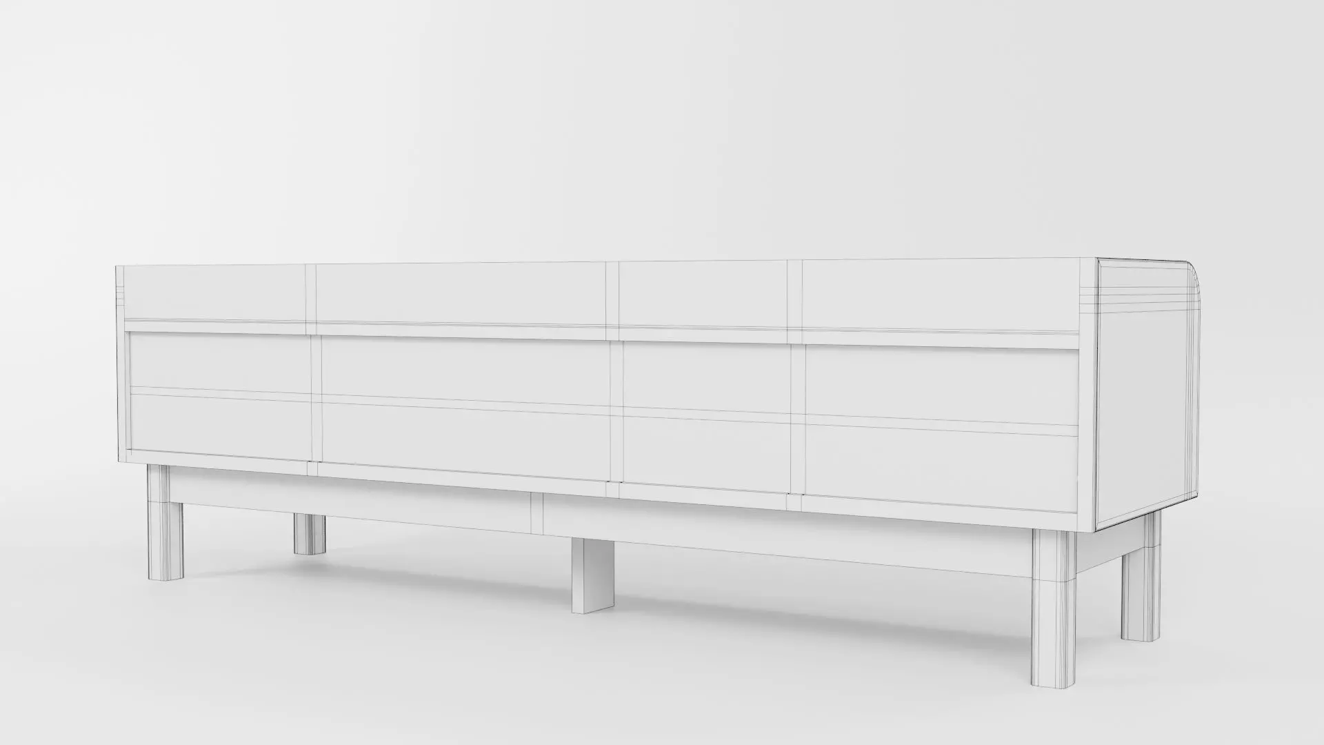 TV Rack CG53 3D model_6