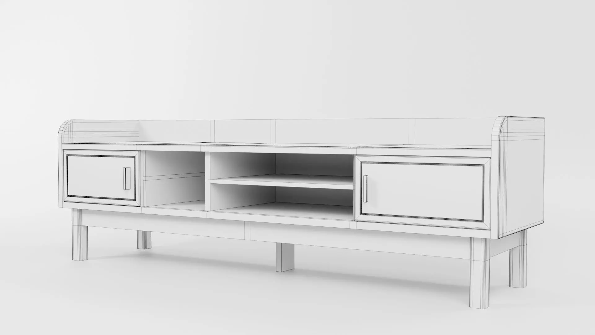 TV Rack CG53 3D model_5