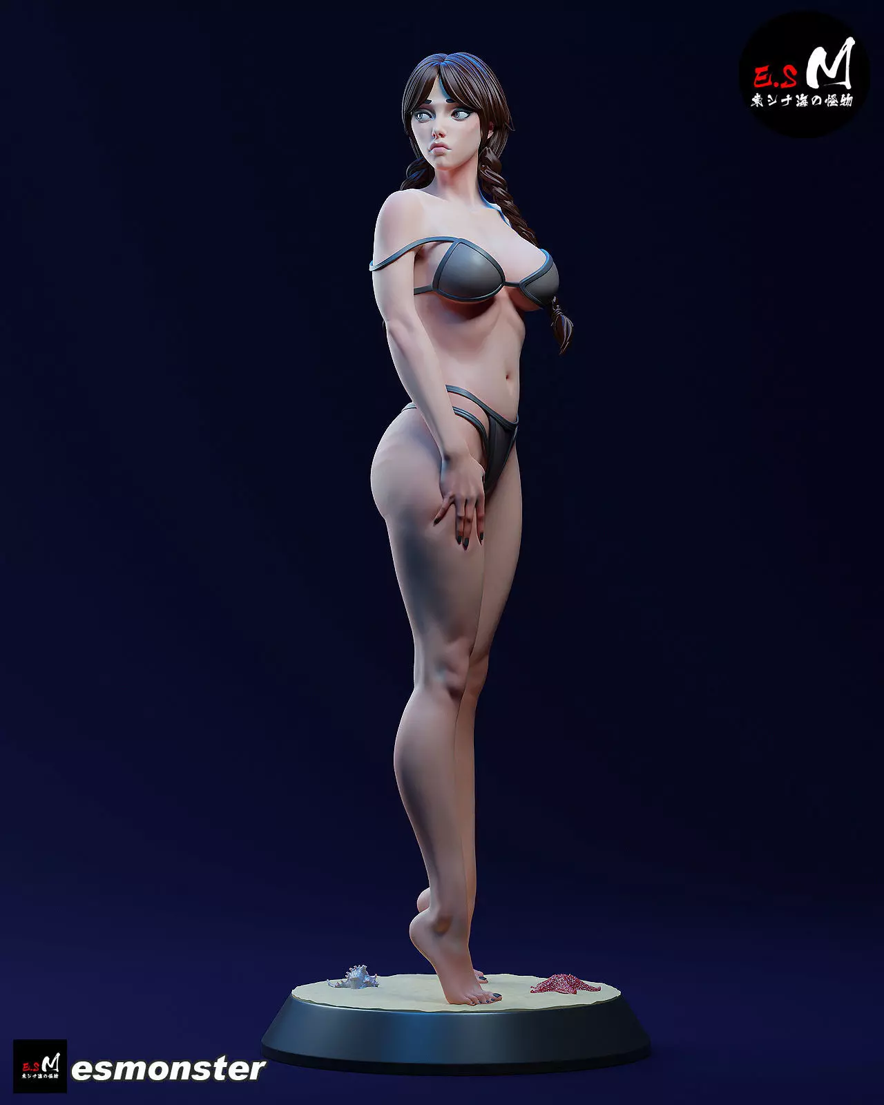 Mature Wednesday  Swimsuit Version by E S Monster 3D print model_18