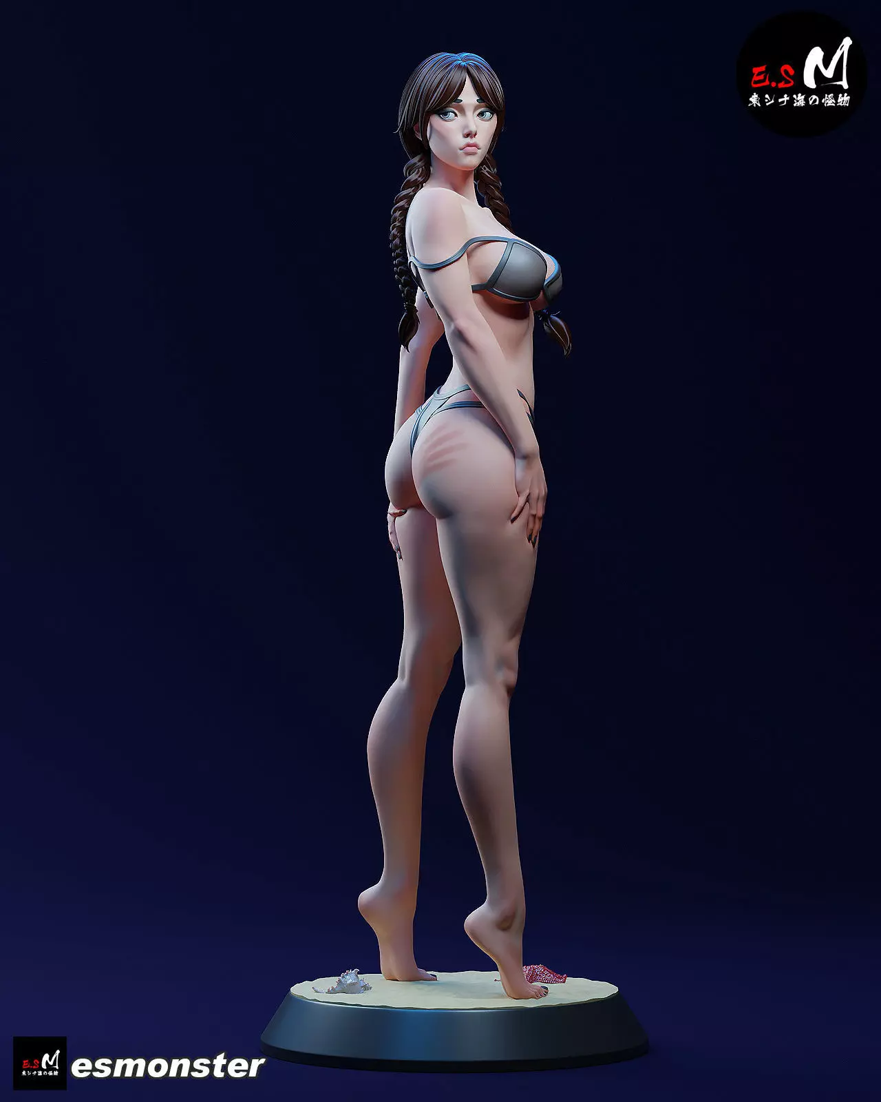 Mature Wednesday  Swimsuit Version by E S Monster 3D print model_2