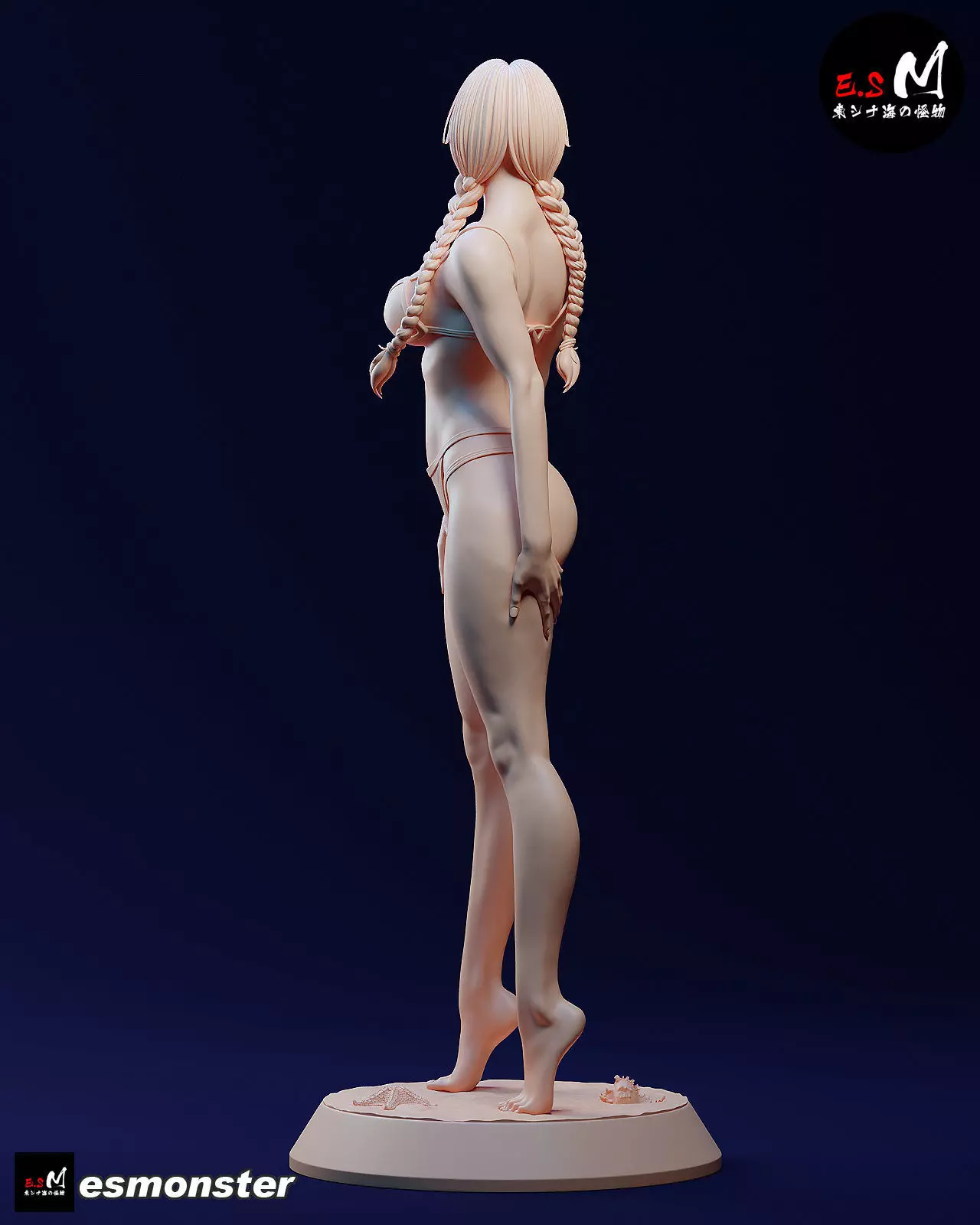 Mature Wednesday  Swimsuit Version by E S Monster 3D print model_35