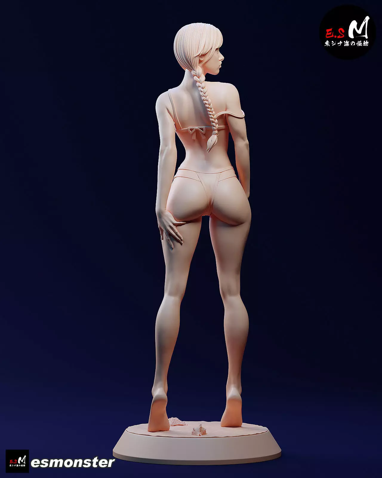 Mature Wednesday  Swimsuit Version by E S Monster 3D print model_33