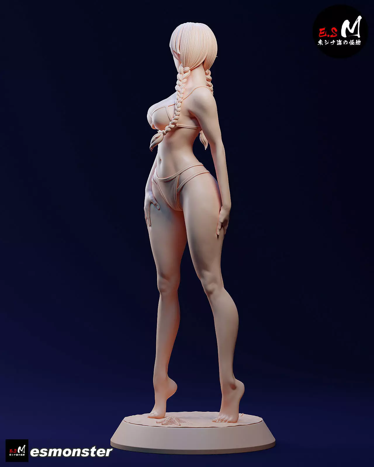 Mature Wednesday  Swimsuit Version by E S Monster 3D print model_36