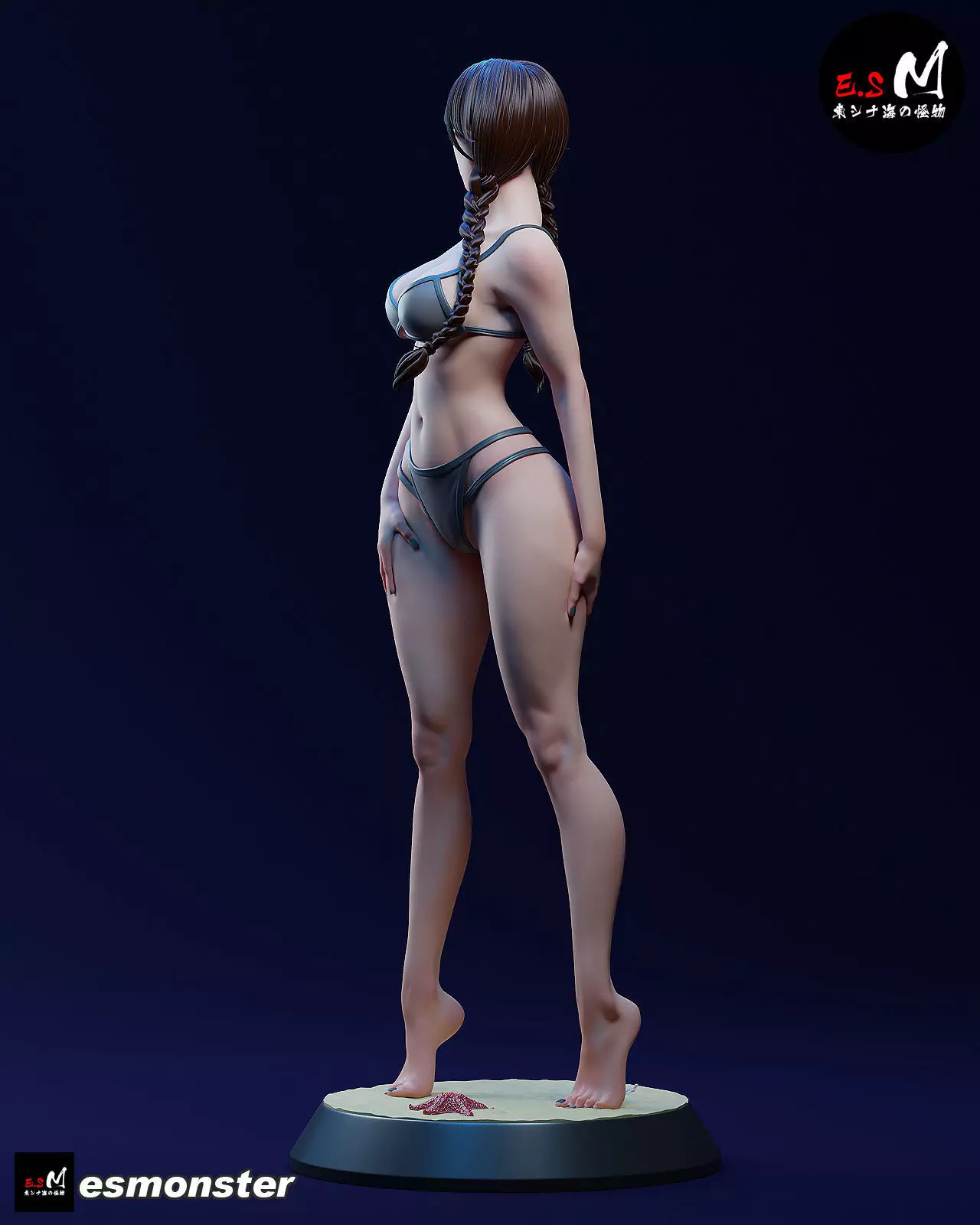 Mature Wednesday  Swimsuit Version by E S Monster 3D print model_12