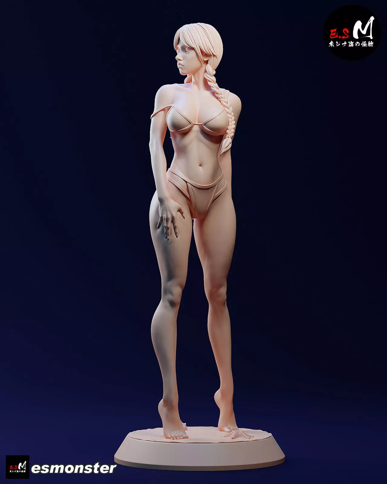 Mature Wednesday  Swimsuit Version by E S Monster 3D print model_38