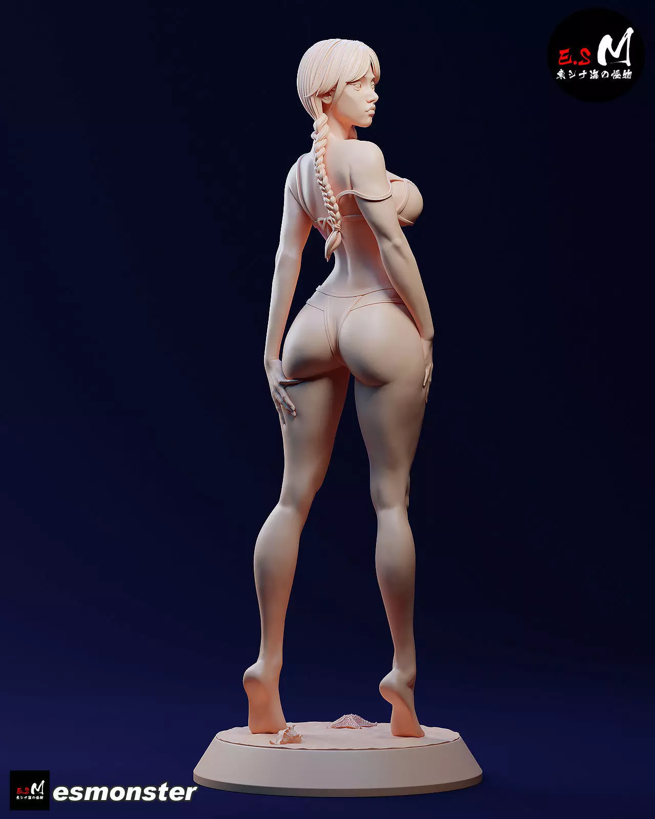 Mature Wednesday  Swimsuit Version by E S Monster 3D print model_32
