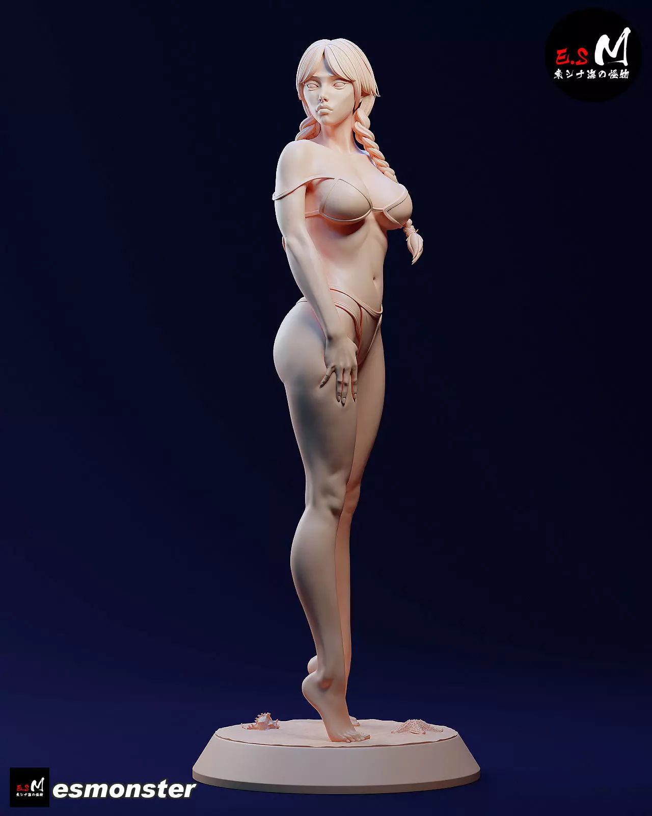 Mature Wednesday  Swimsuit Version by E S Monster 3D print model_39