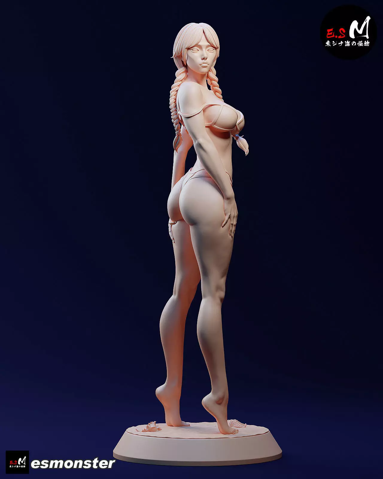 Mature Wednesday  Swimsuit Version by E S Monster 3D print model_31