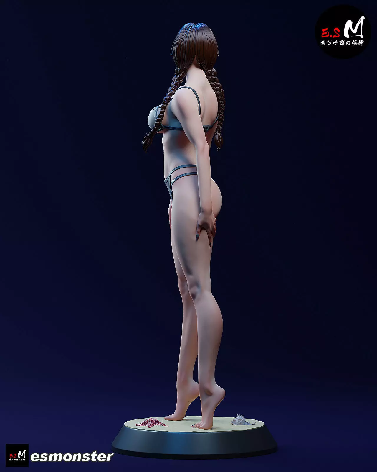 Mature Wednesday  Swimsuit Version by E S Monster 3D print model_10
