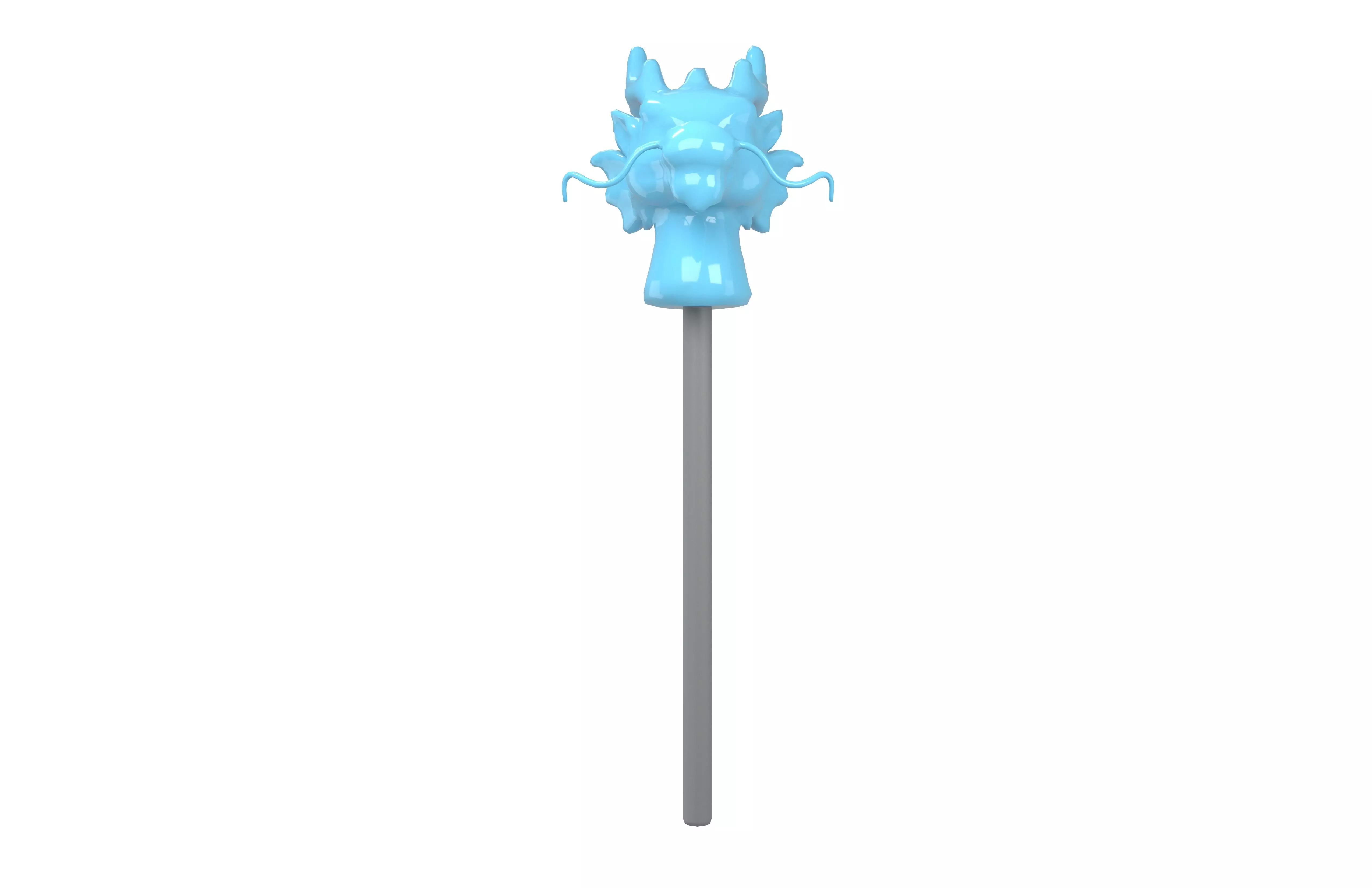Dragon Shaped Candy v1 002 Low-poly 3D model_1