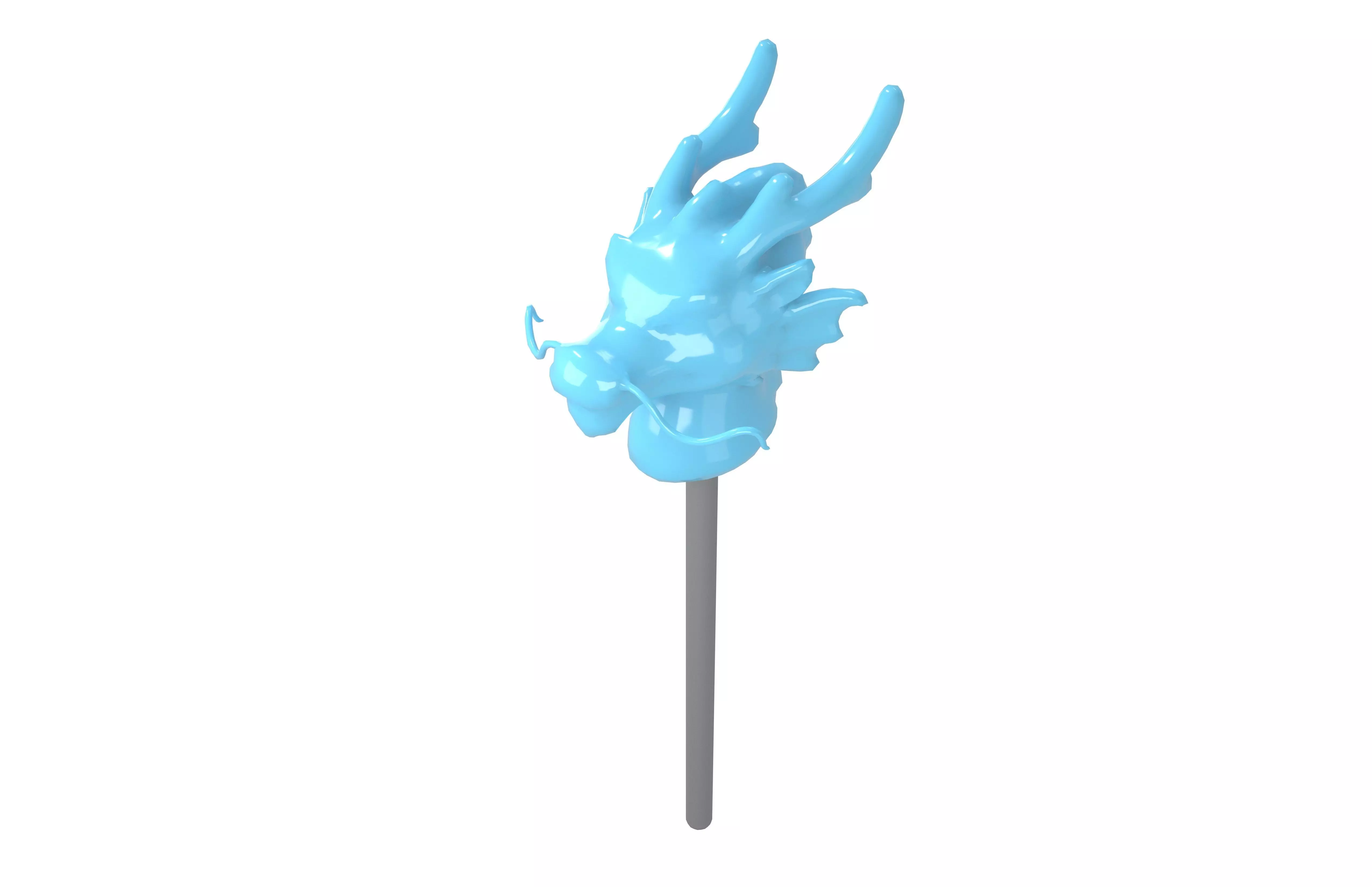 Dragon Shaped Candy v1 002 Low-poly 3D model_3