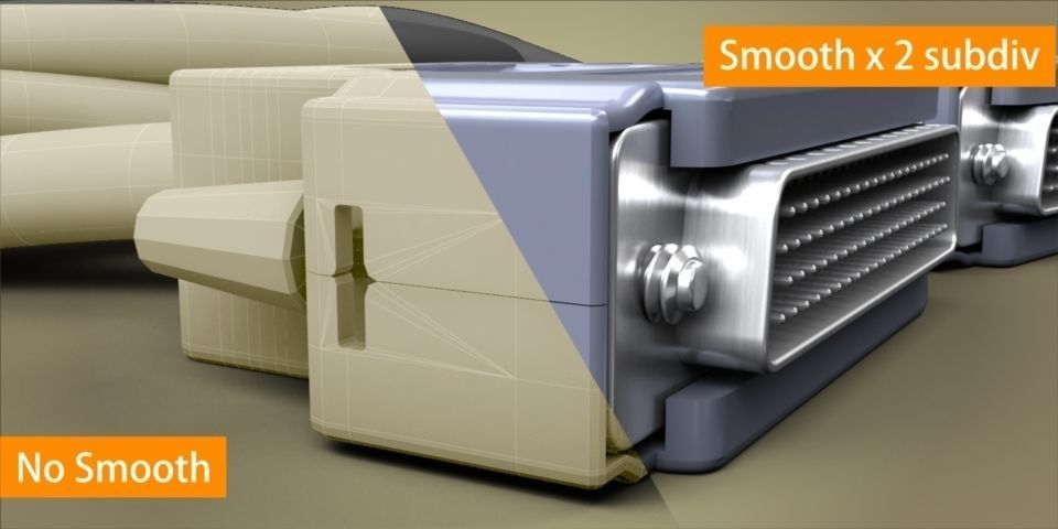 78 pin connector 3D model_7