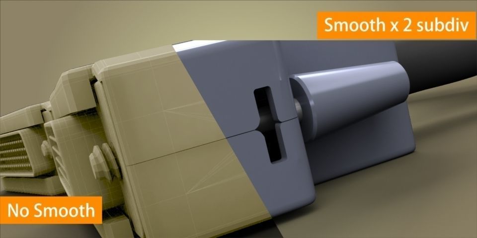 78 pin connector 3D model_4