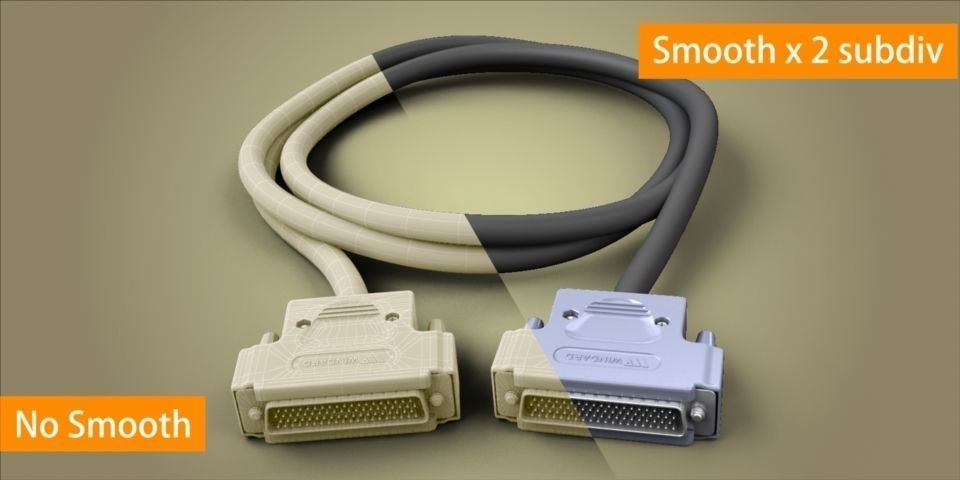 78 pin connector 3D model_6