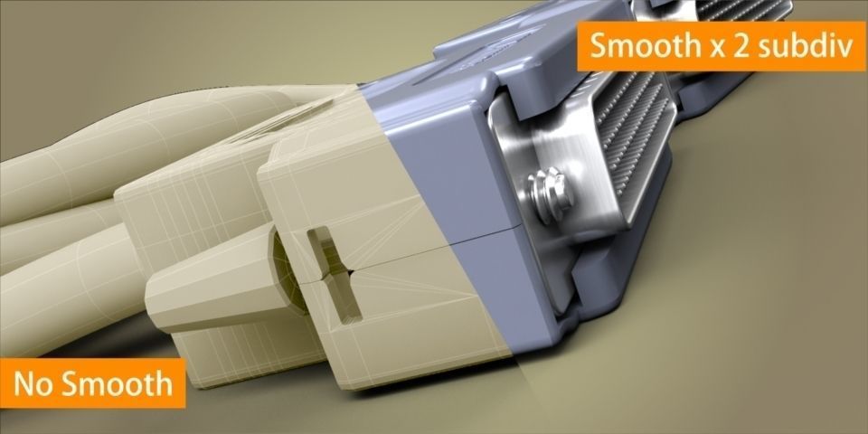 78 pin connector 3D model_1