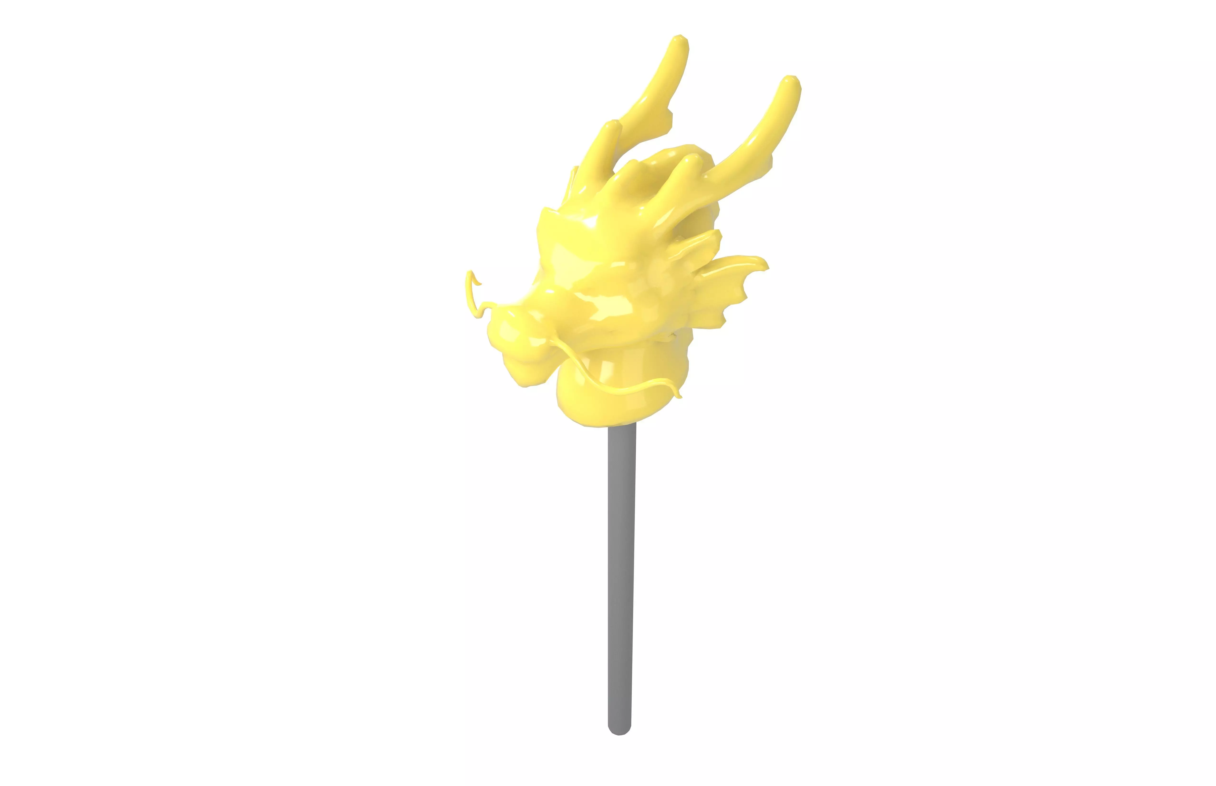 Dragon Shaped Candy v1 003 Low-poly 3D model_2