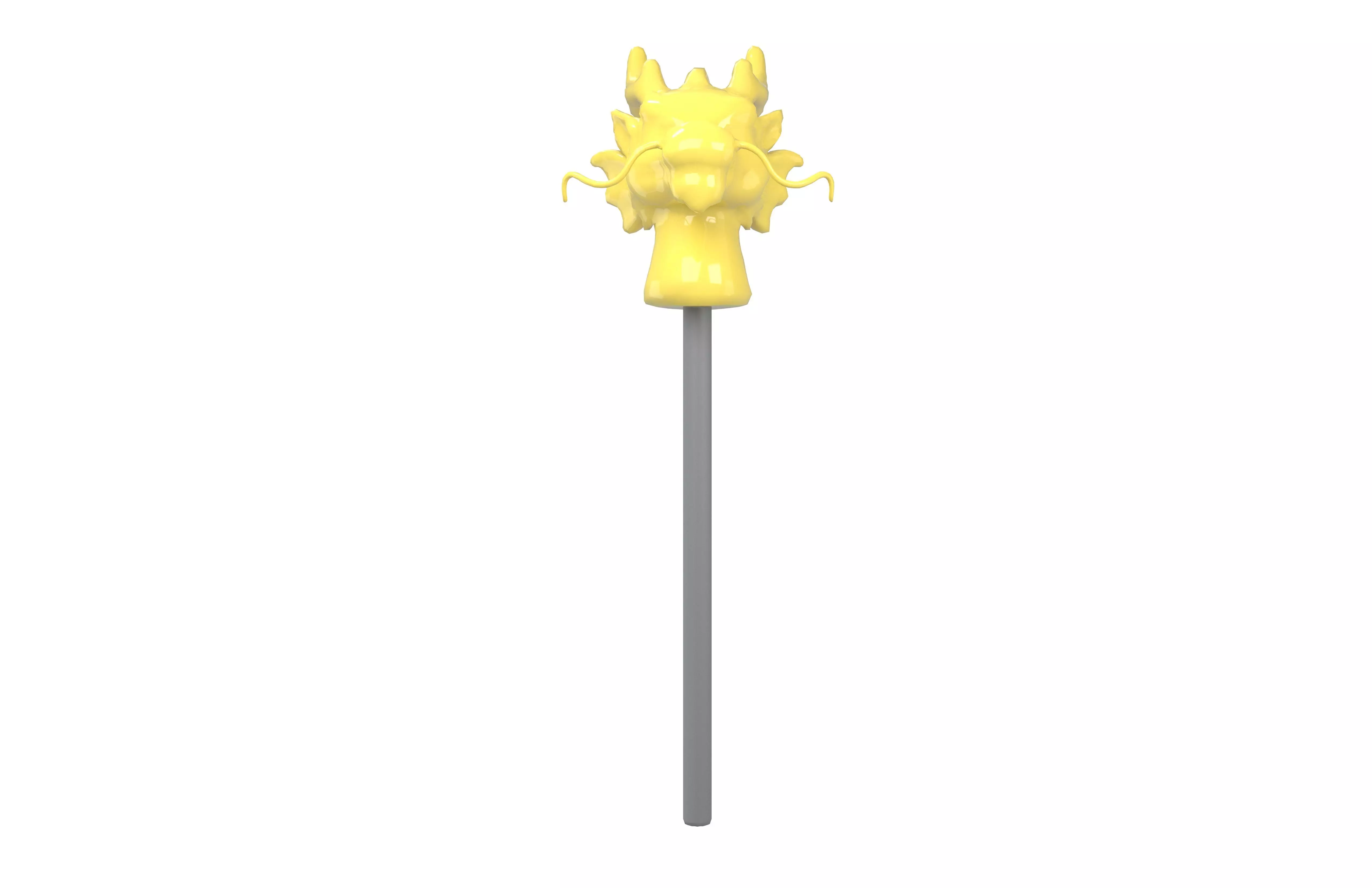Dragon Shaped Candy v1 003 Low-poly 3D model_1