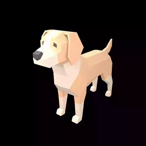 Lowpoly Dog v1 001
