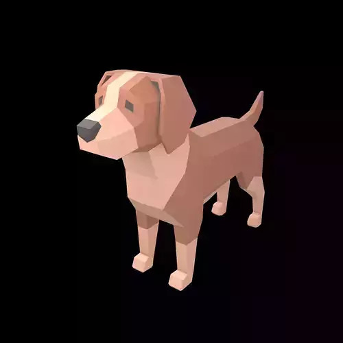 Lowpoly Dog v1 002