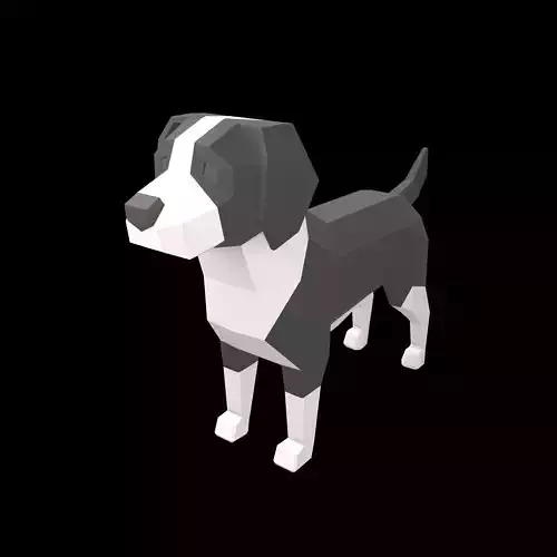 Lowpoly Dog v1 004