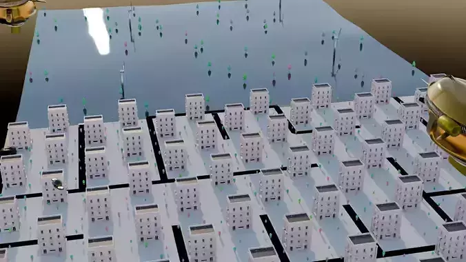 Blender Geometry Nodes 3D model