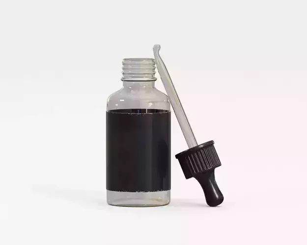 Treatment serum dropper bottle