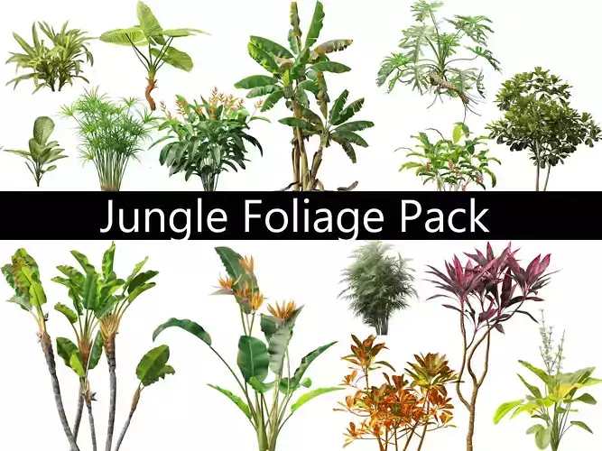 Jungle Foliage Pack 16