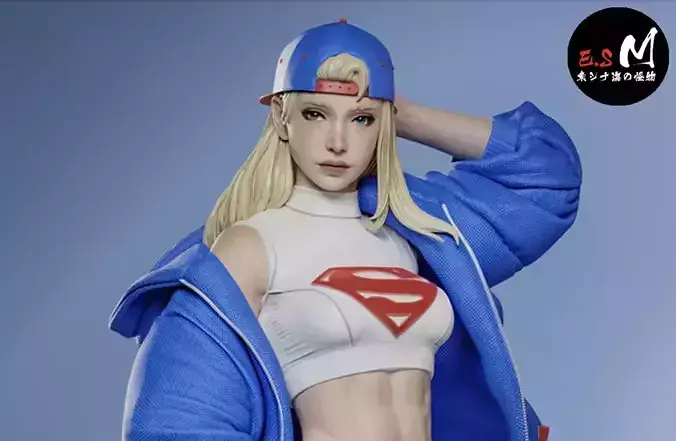 Super Girl character by ES Monster 