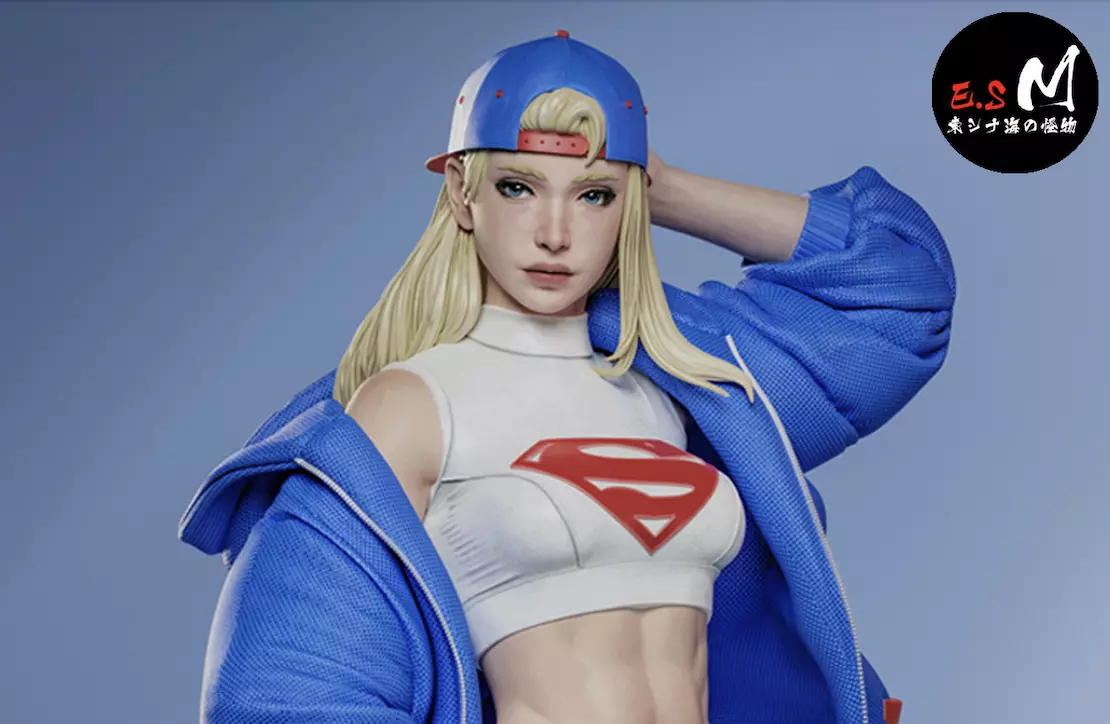 Super Girl character by ES Monster 3D print model_0