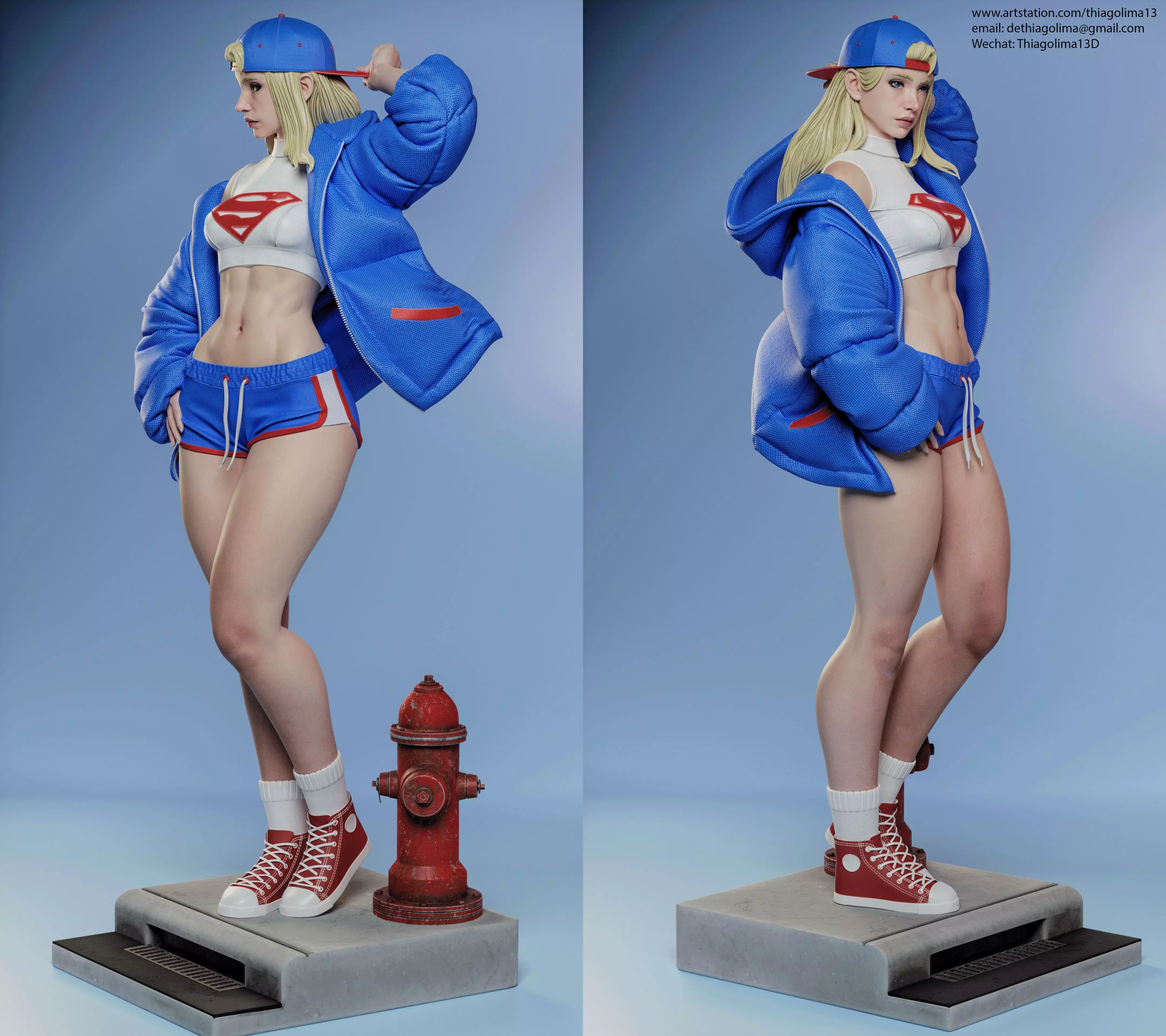 Super Girl character by ES Monster 3D print model_17