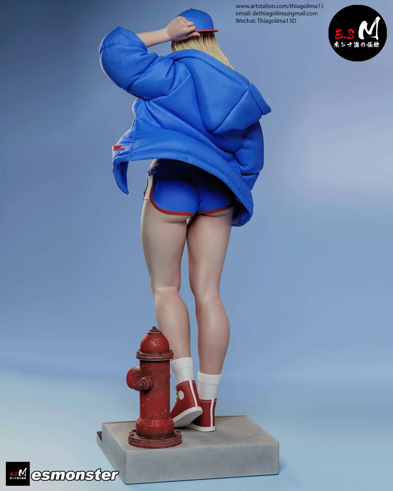 Super Girl character by ES Monster 3D print model_7