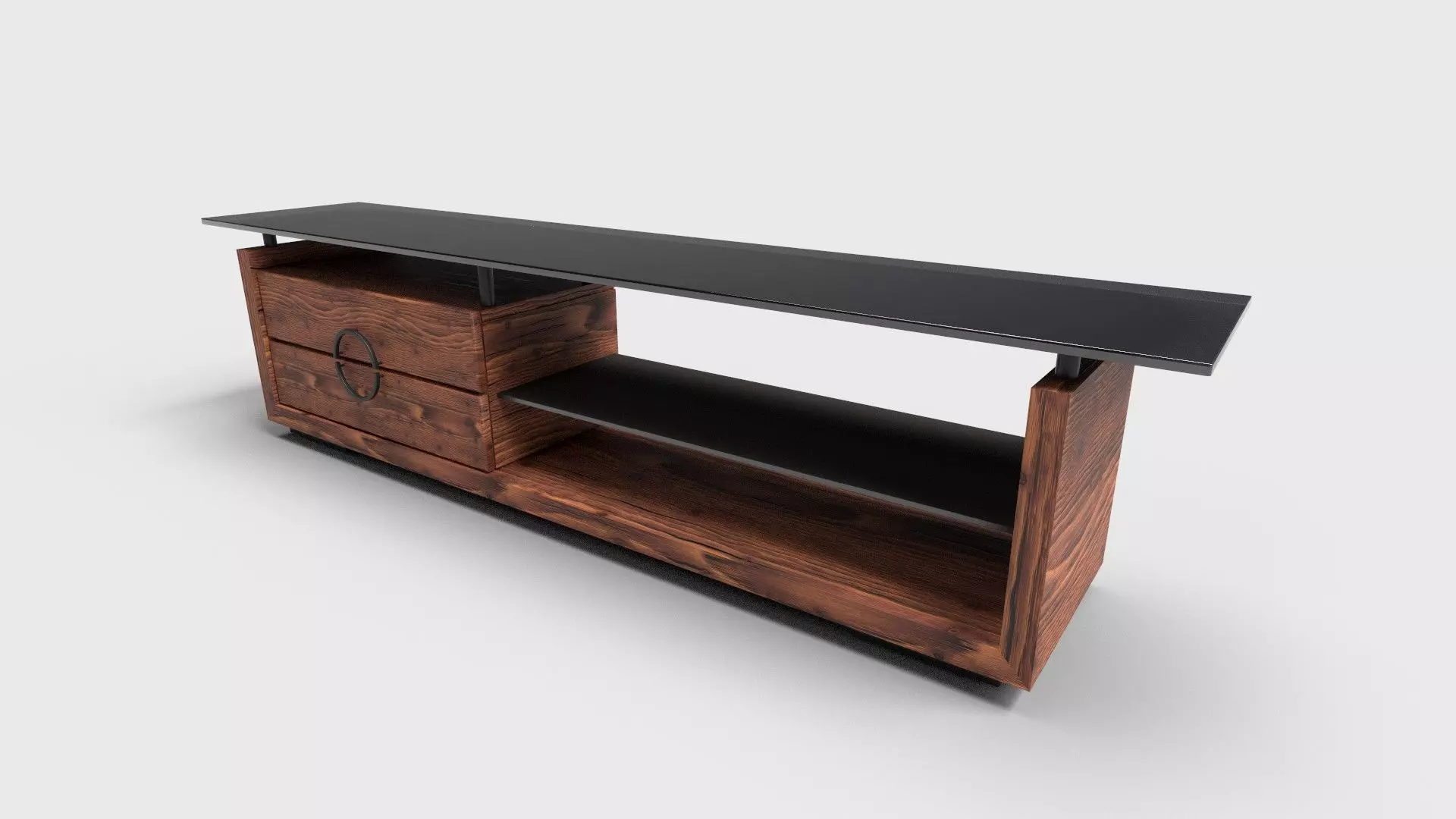 TV Rack CG61 3D model_1