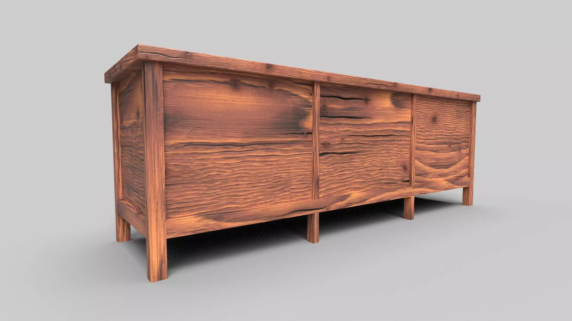 TV Rack CG62 3D model_2