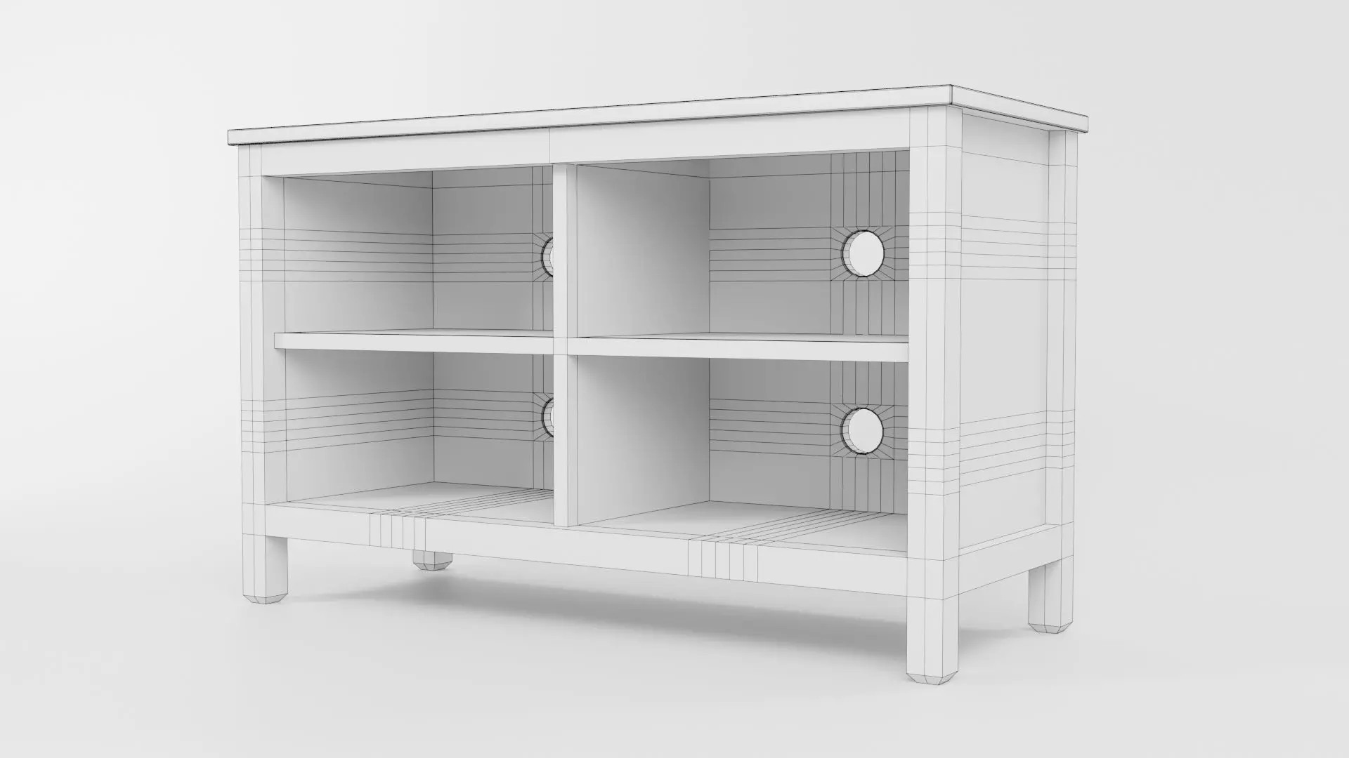 TV Rack CG63 3D model_5