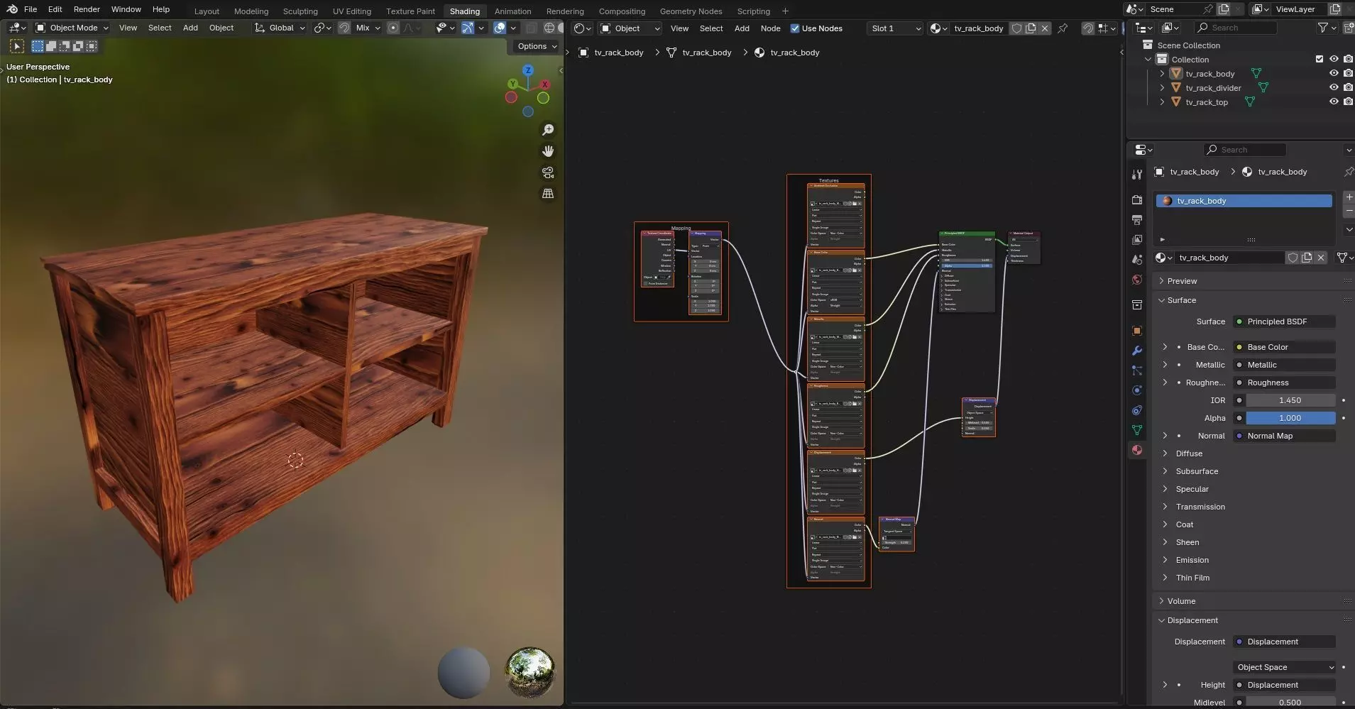 TV Rack CG63 3D model_11