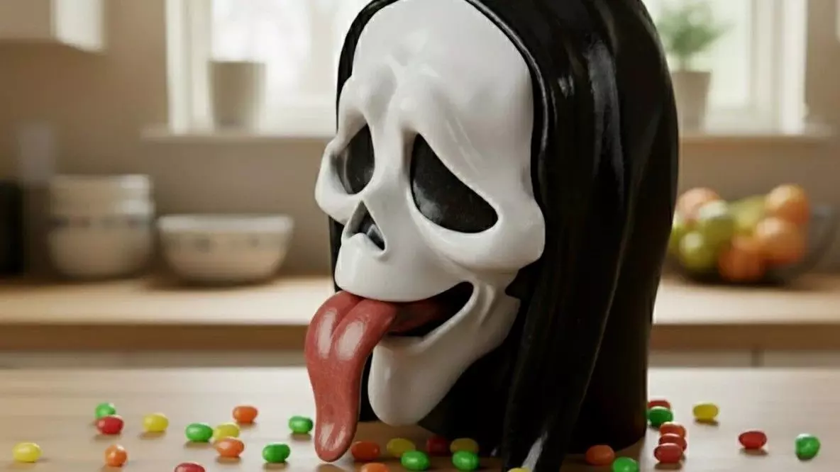 Ghostface Candy Dispenser 3D print model_0