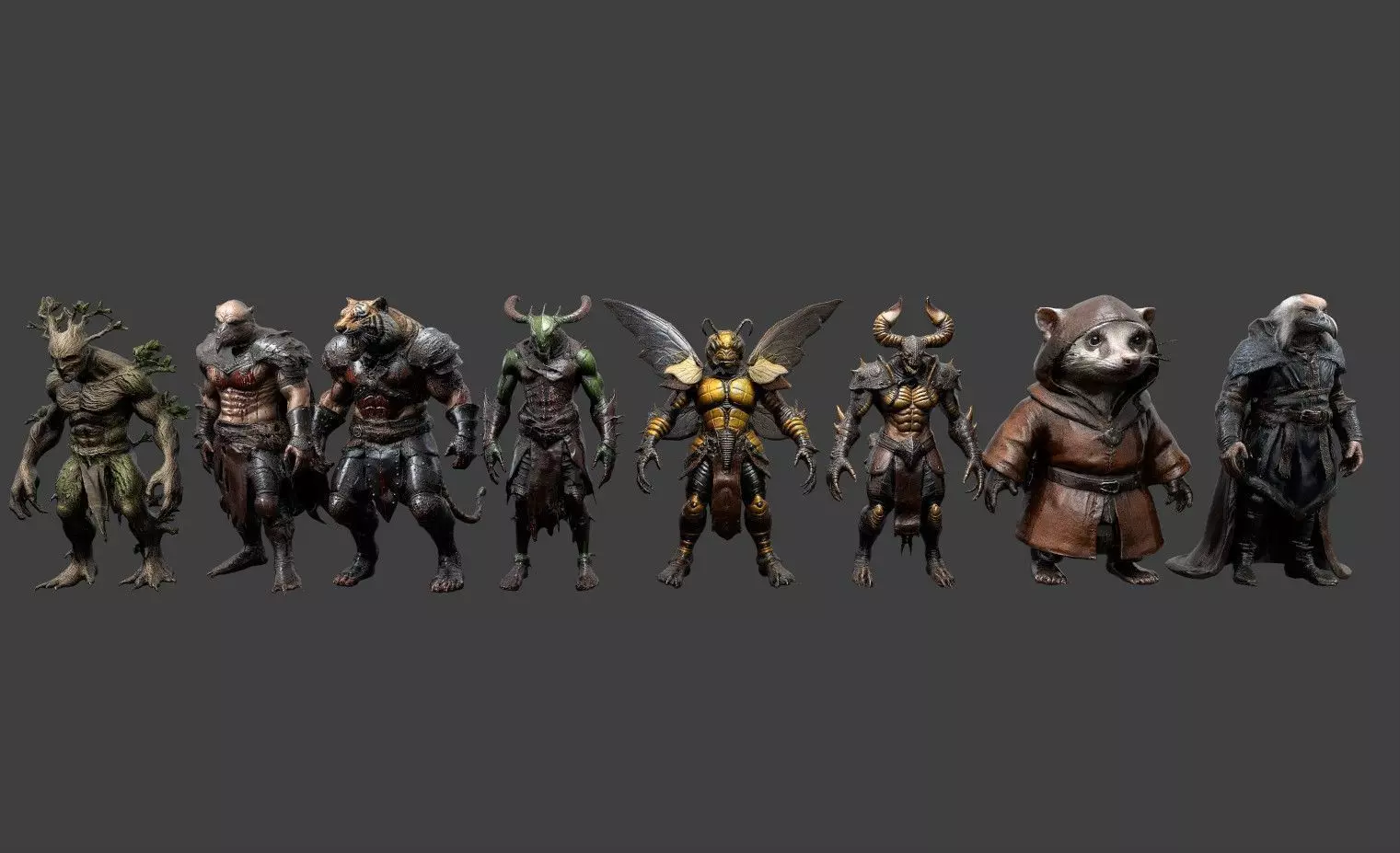 Animal Warrior Pack 2 Low-poly 3D model_0