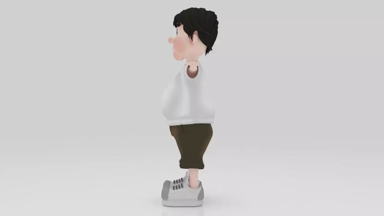 Character Lizo Rigged  Low-poly 3D model_2