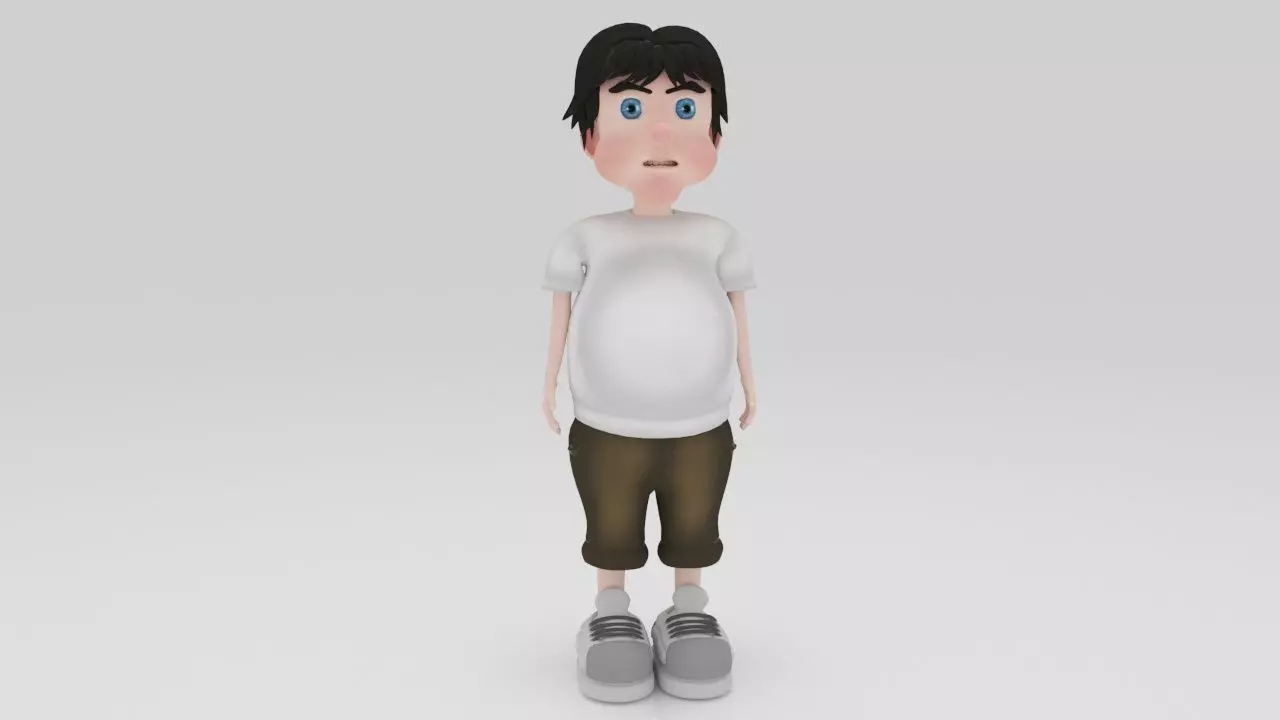 Character Lizo Rigged  Low-poly 3D model_0