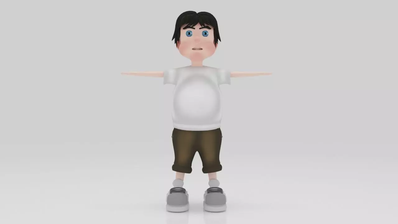 Character Lizo Rigged  Low-poly 3D model_1