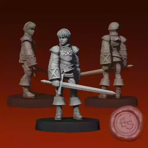 Male Squire - Final Fantasy Tactics - 32mm Miniature